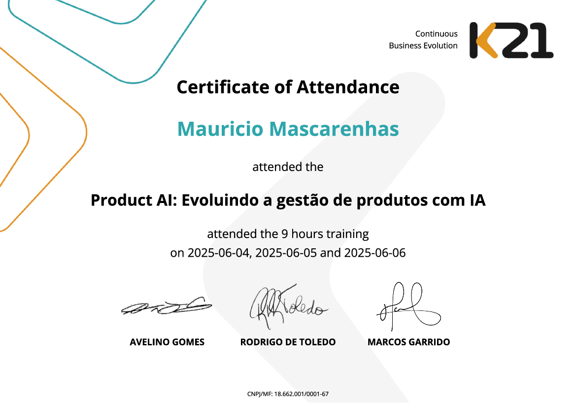 Certificado K21